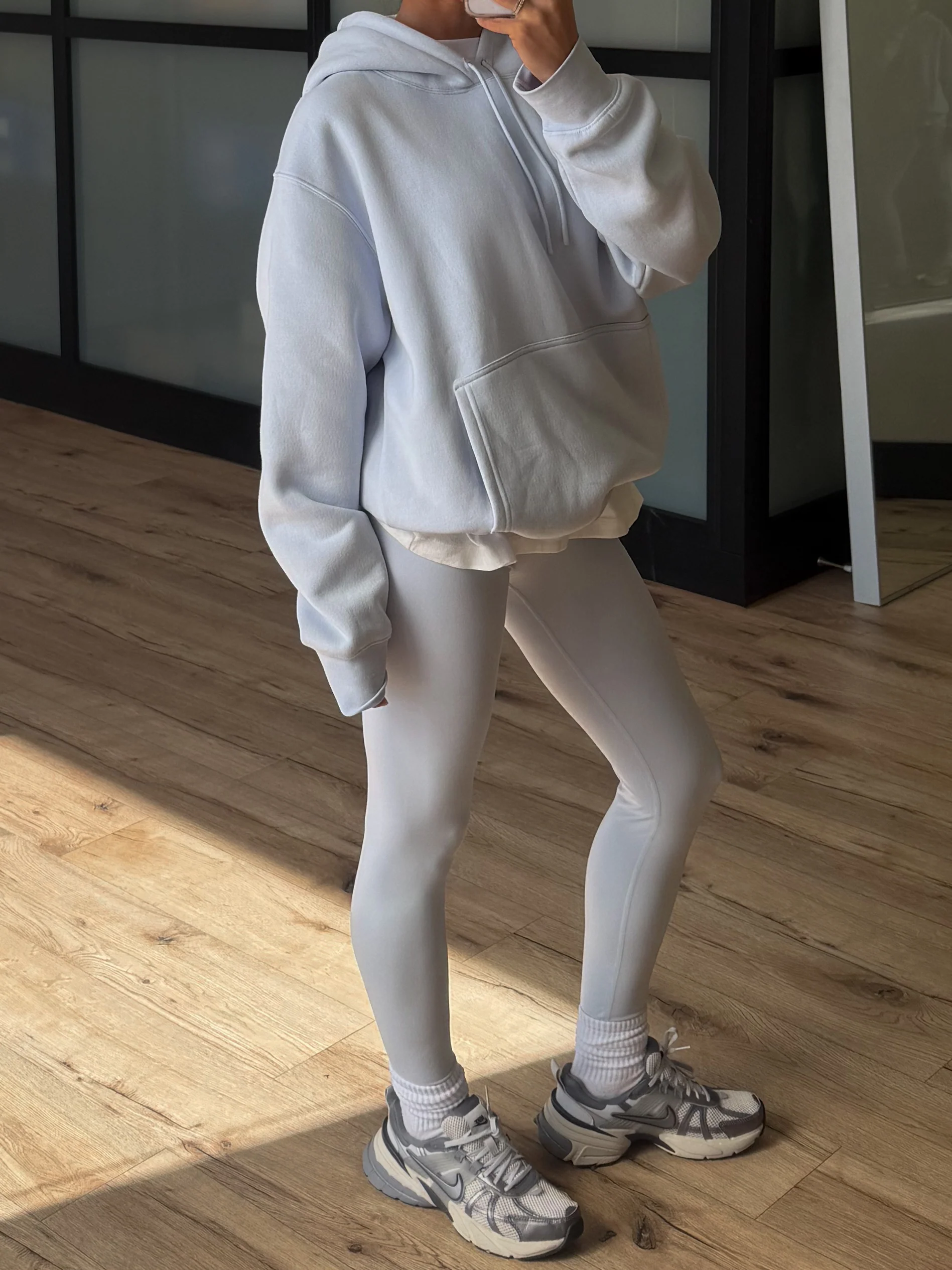 Soft Compression Leggings | Powder Blue - Image 4