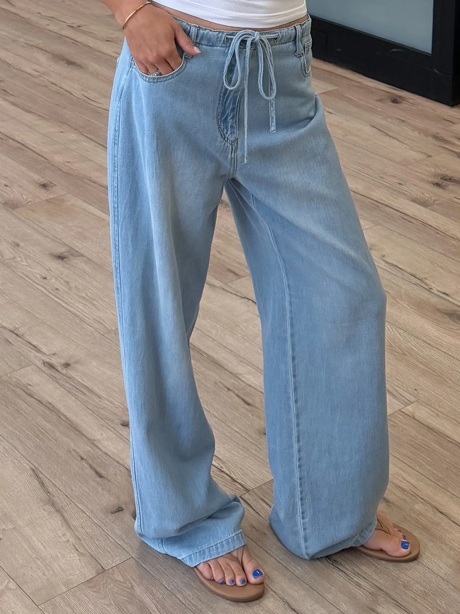 Reid Wide-Leg Drawstring Pants | +Plus Available - Image 2