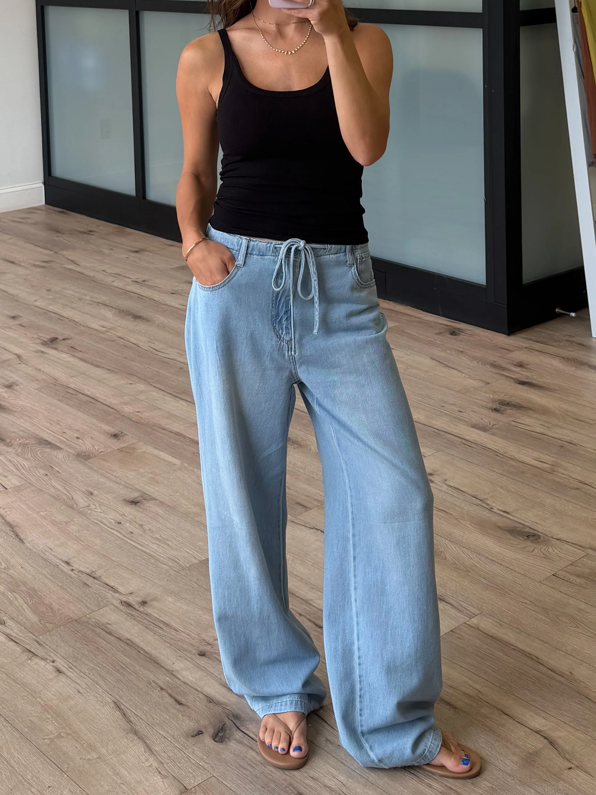 Reid Wide-Leg Drawstring Pants | +Plus Available - Image 4