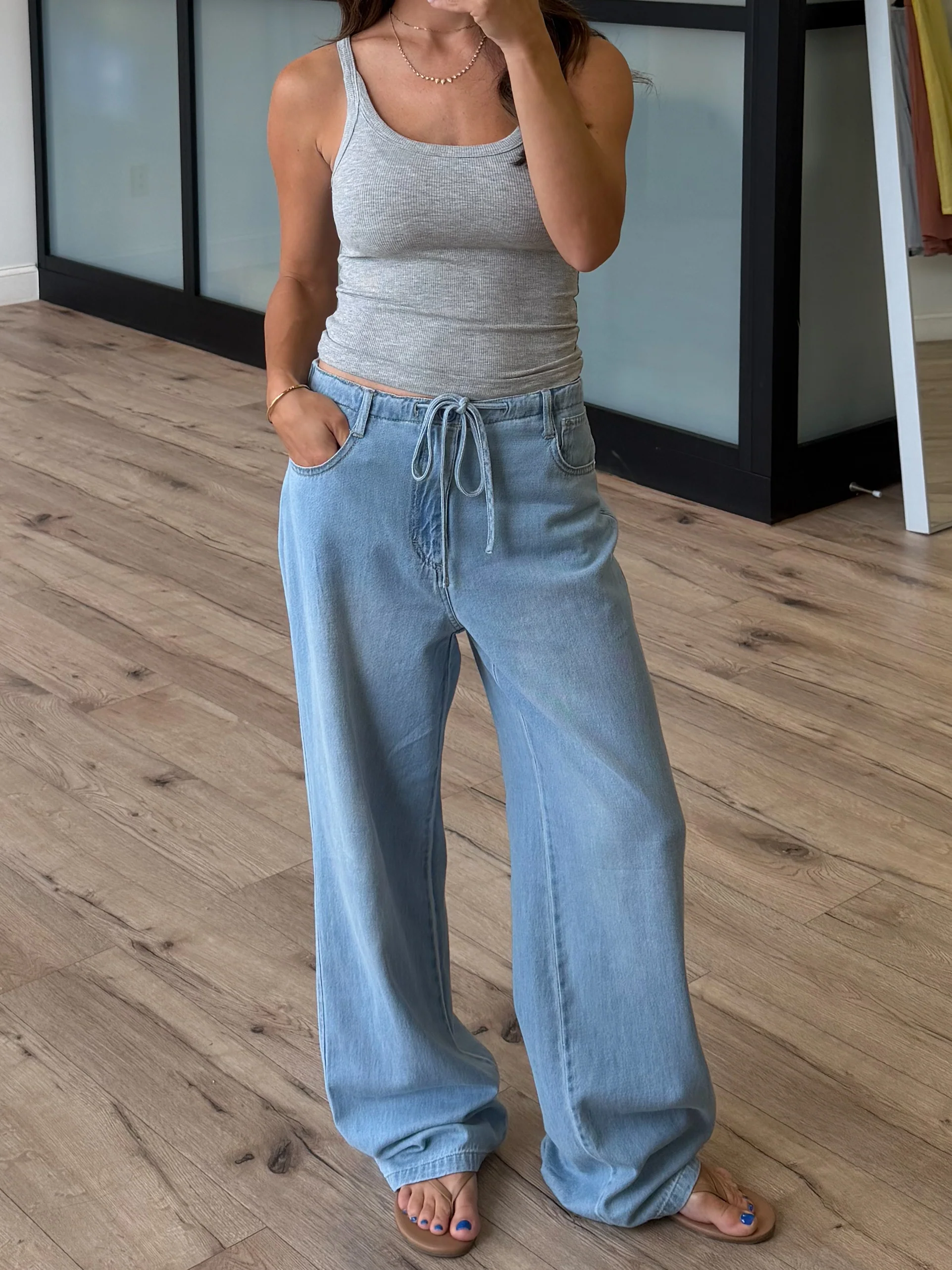 Reid Wide-Leg Drawstring Pants | +Plus Available - Image 5