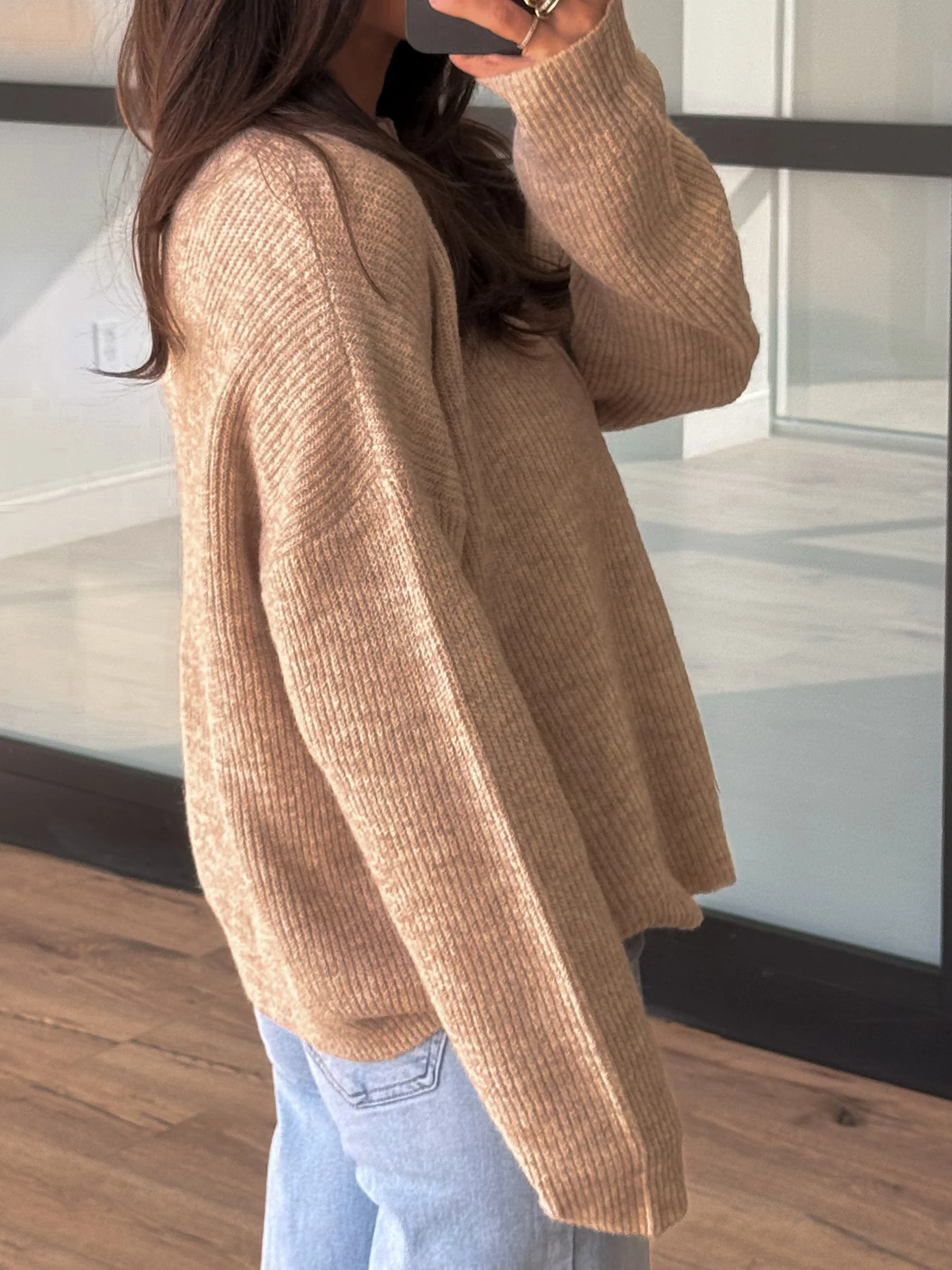Reyes Button Cardigan | Oatmeal - Image 3