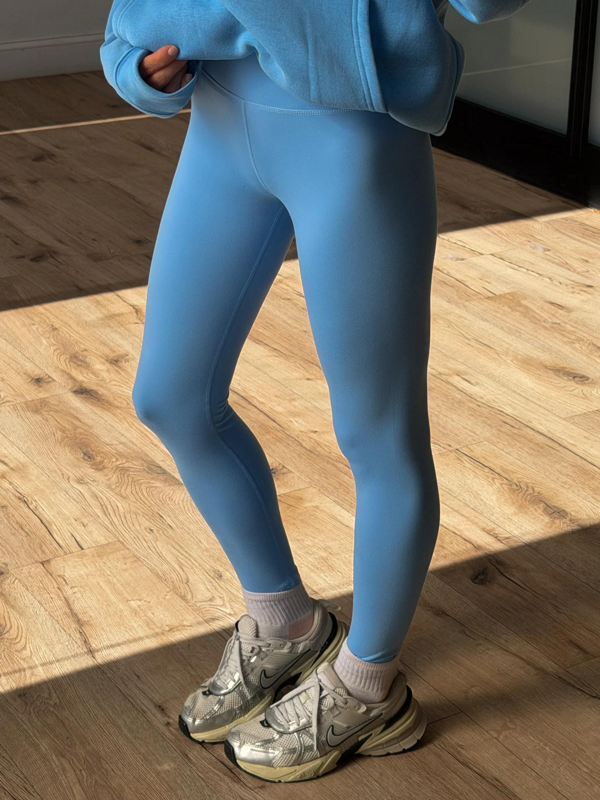 Soft Compression Leggings | Sky Blue - Image 5
