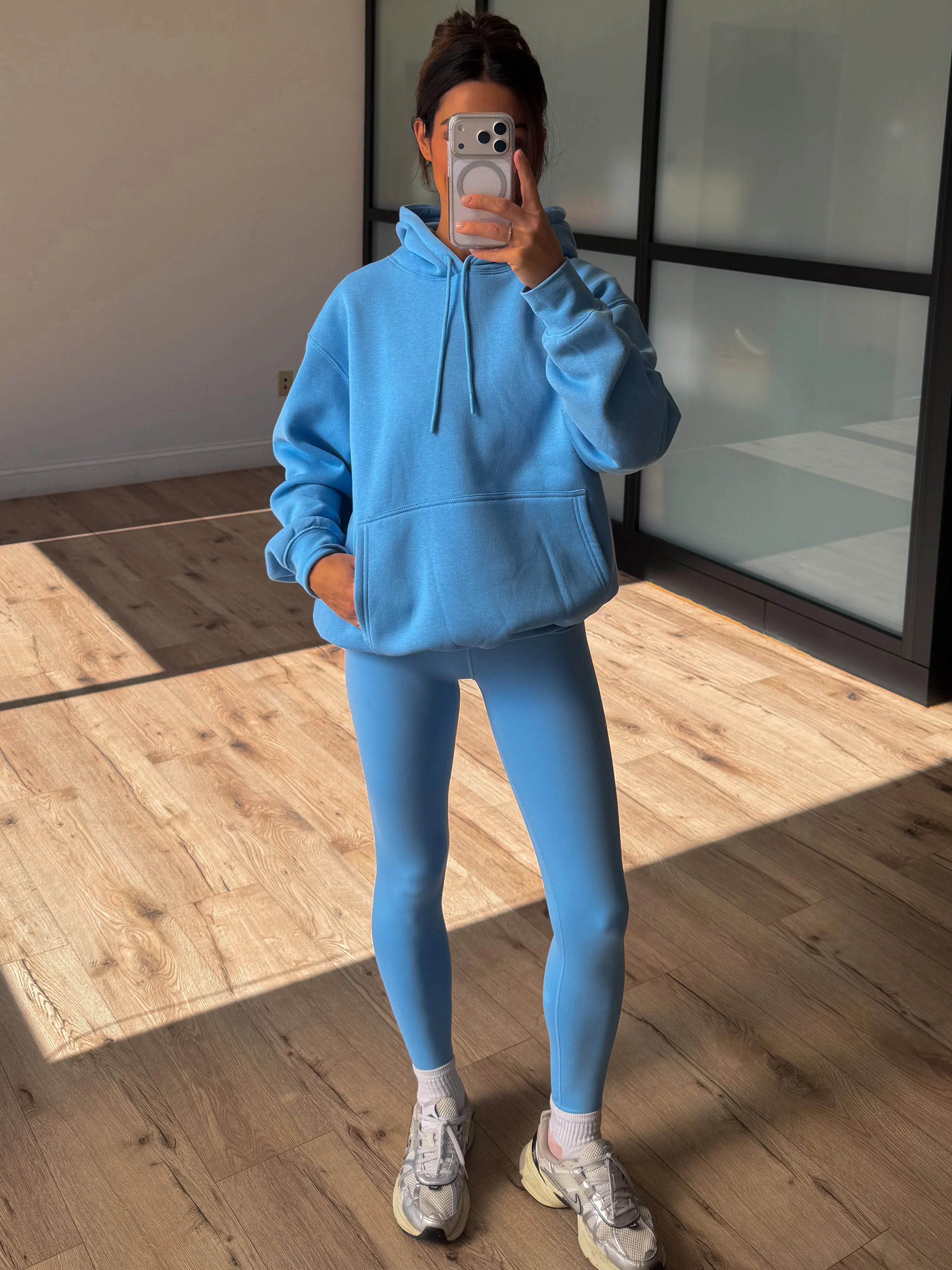 Soft Compression Leggings | Sky Blue - Image 6