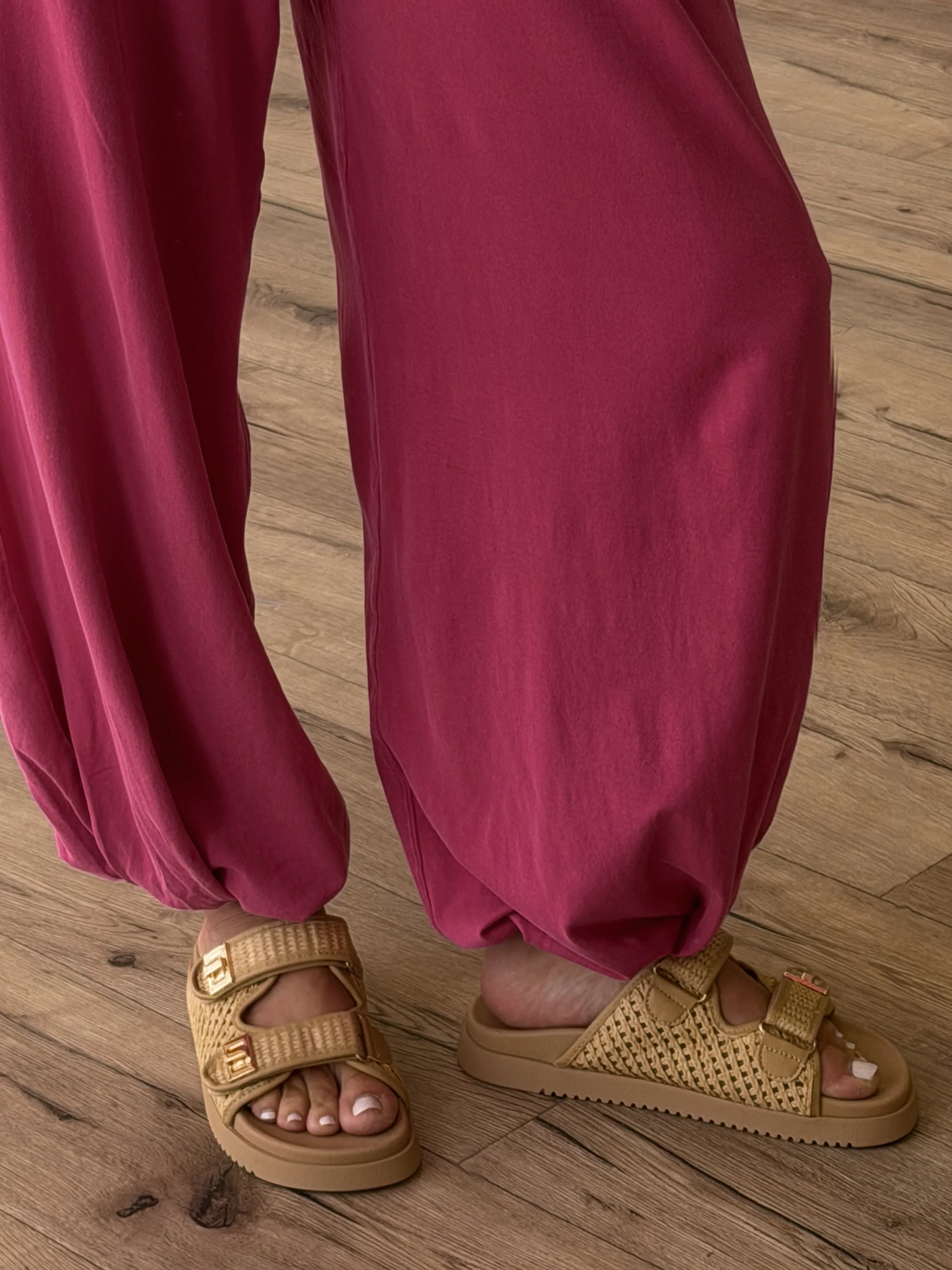 Rio Double Buckle Raffia Sandals | Natural