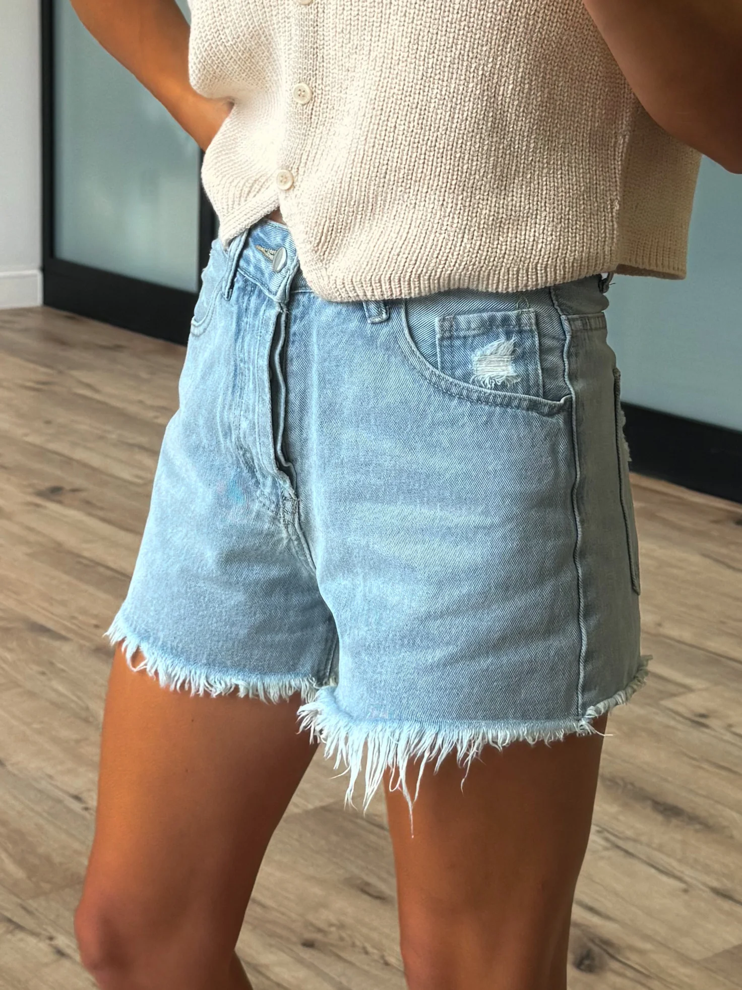 Conley Denim Shorts | Medium Wash | +Plus Available - Image 3