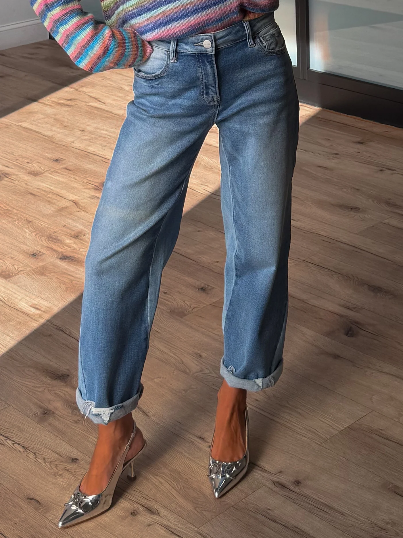 Ryder Contrast Wash Barrel Jeans | +Plus Available