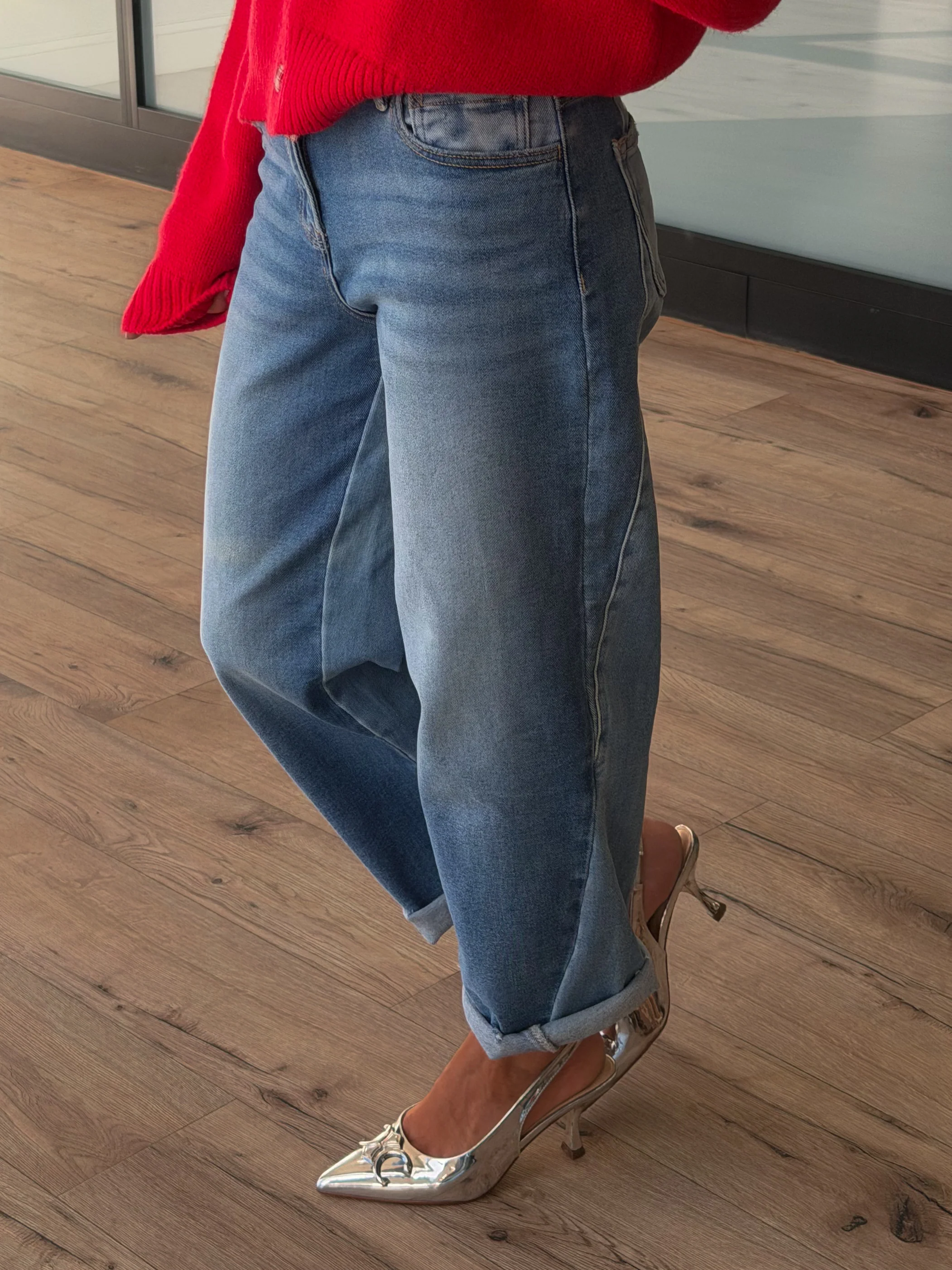 Ryder Contrast Wash Barrel Jeans | +Plus Available - Image 3