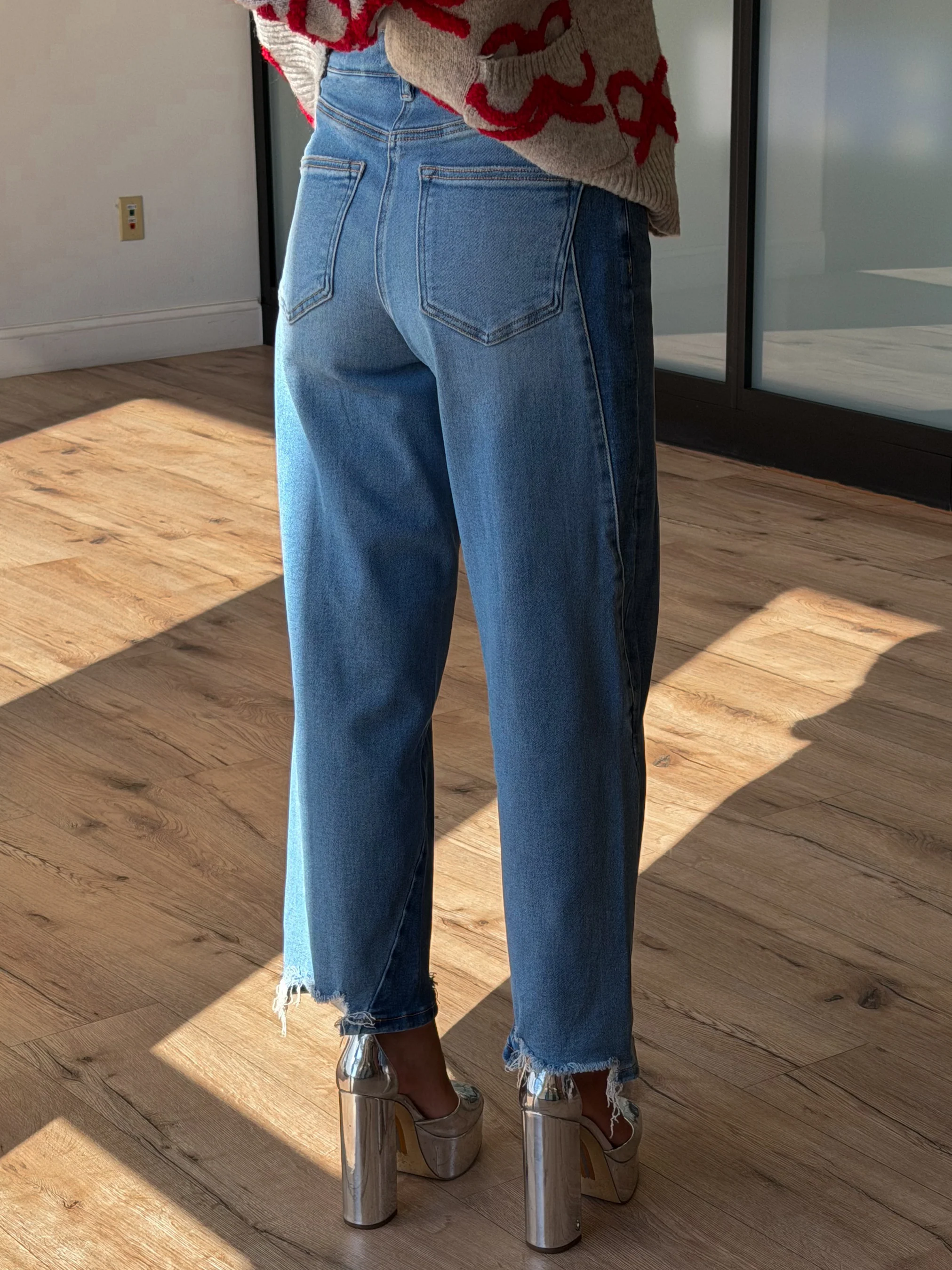 Ryder Contrast Wash Barrel Jeans | +Plus Available - Image 5