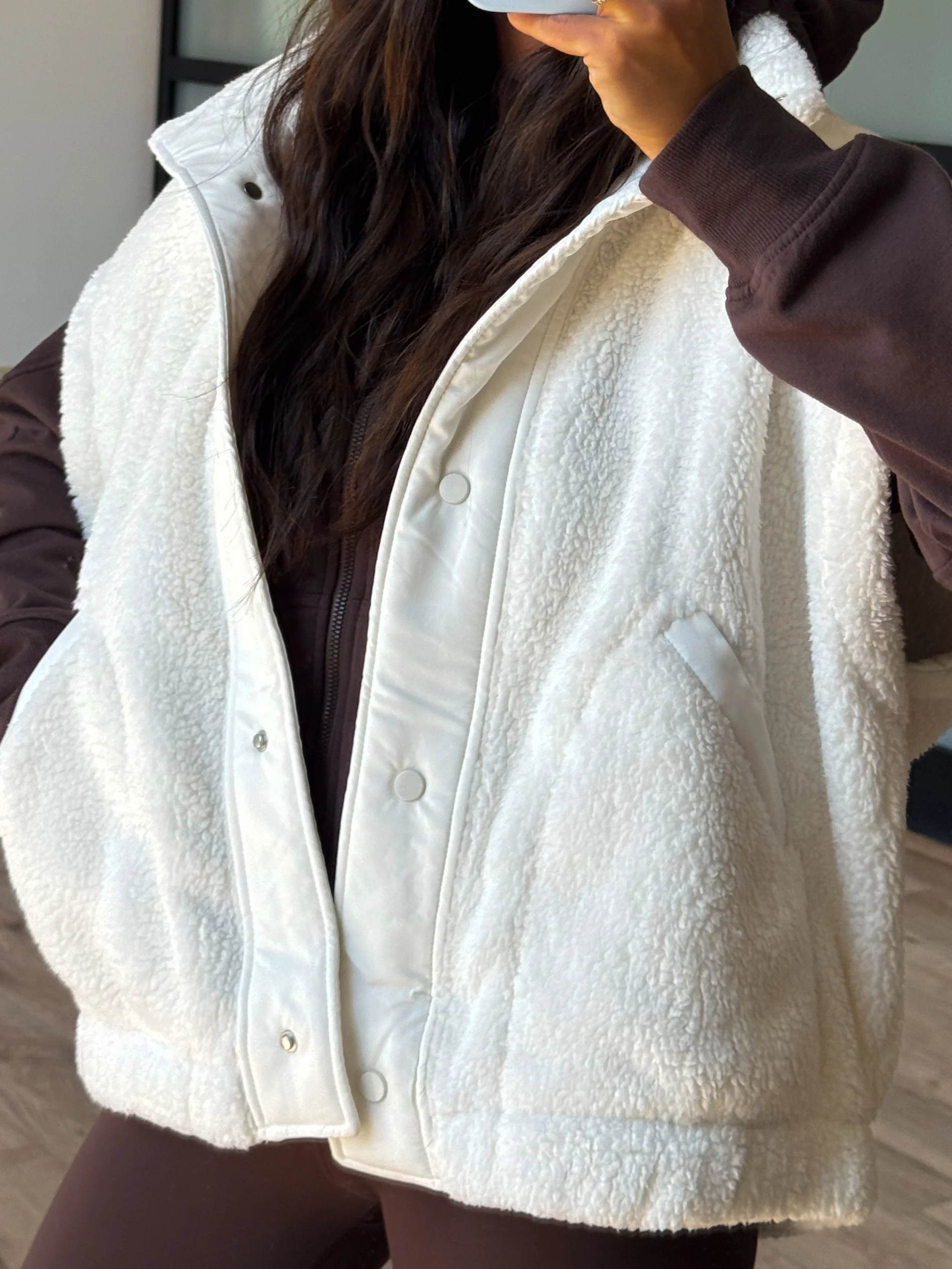 Scout Fleece Vest | Ivory | +Plus Available - Image 4