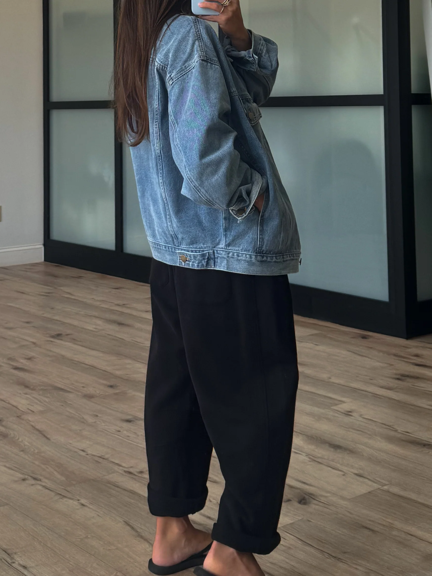 Worn Well Barrel Lounge Pants | Black | RESTOCK - Image 6