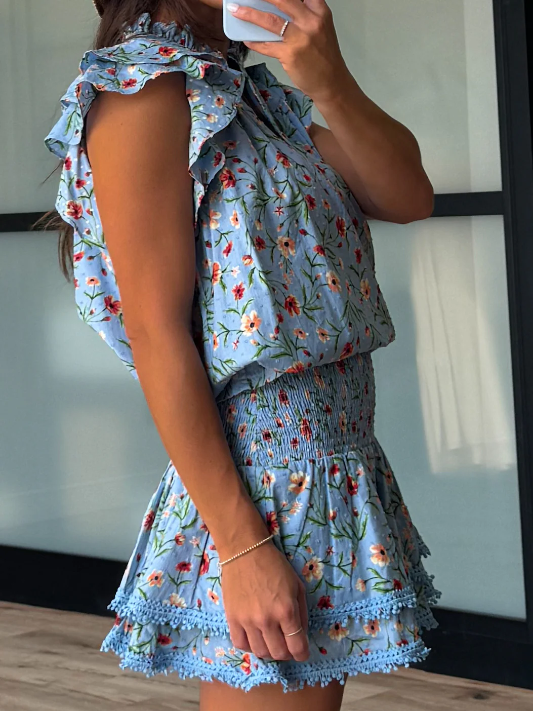 Sky Garden Smocked Skirt - Image 4