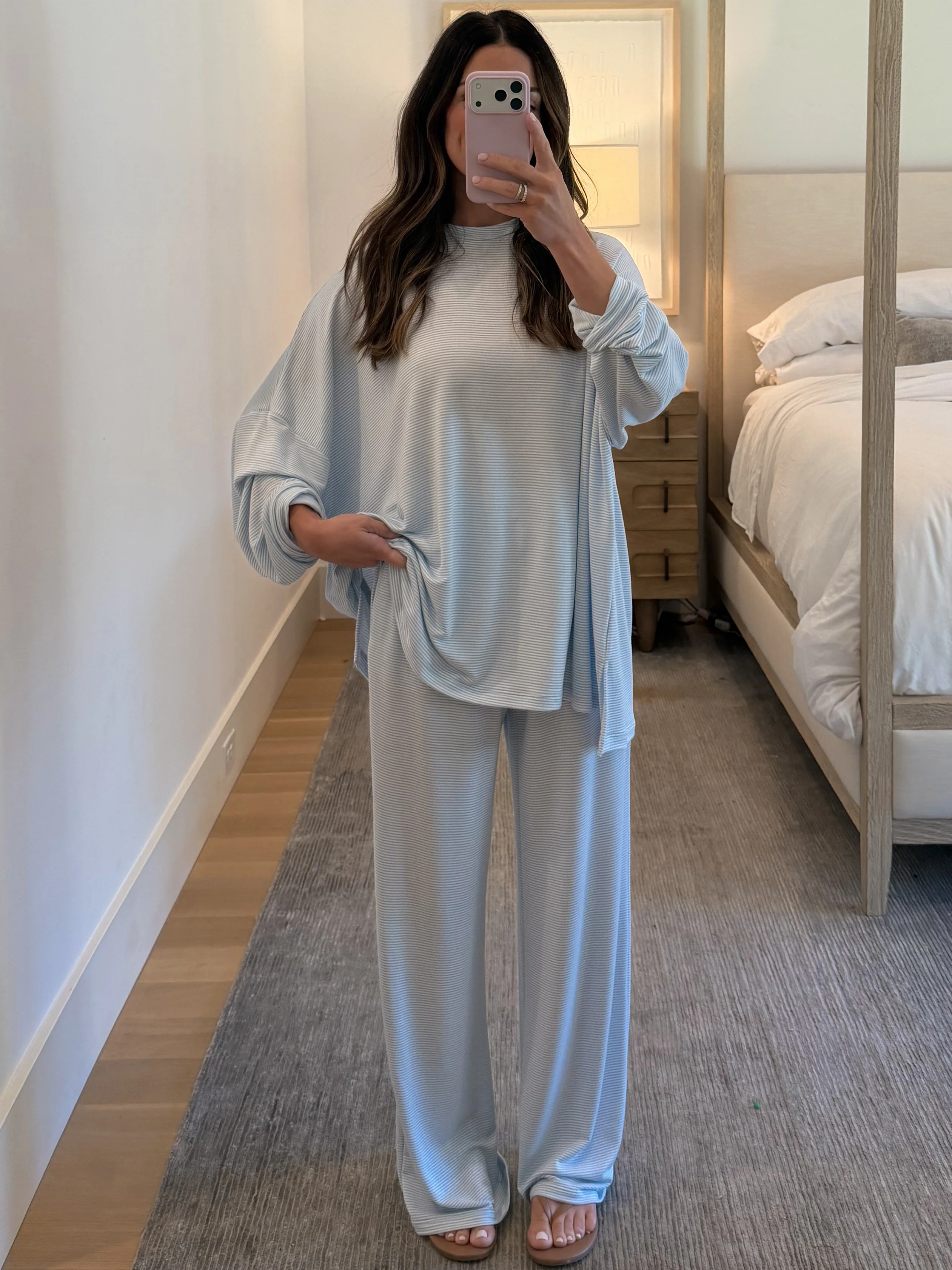 Sunday Soft Stripe Set | Baby Blue | +Plus Available - Image 3
