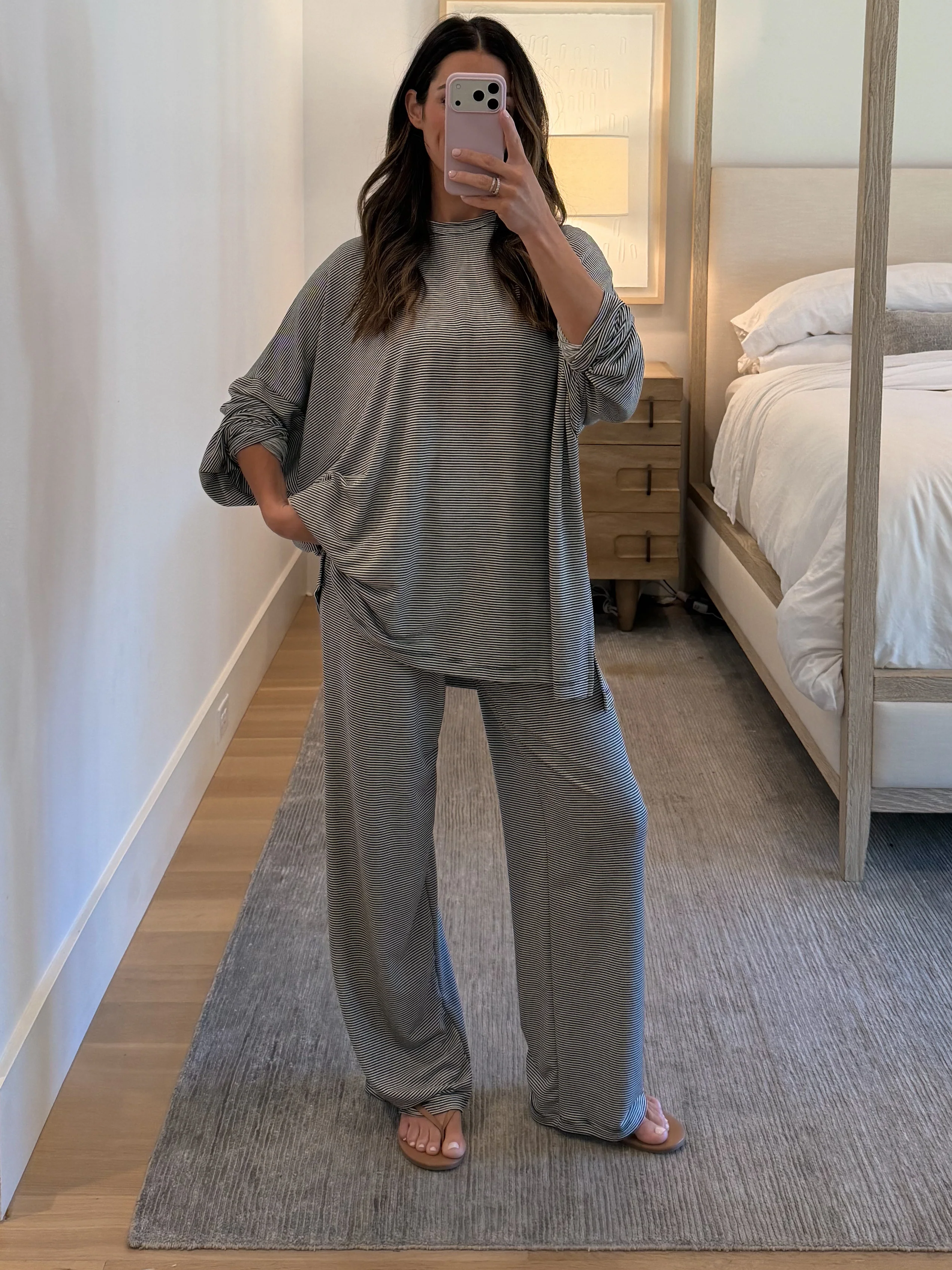 Sunday Soft Stripe Set | Black | +Plus Available | RESTOCK - Image 7