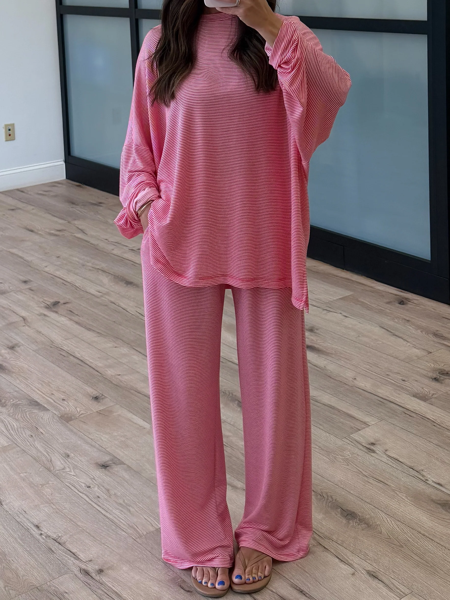 Sunday Soft Stripe Set | Cherry | +Plus Available - Image 5