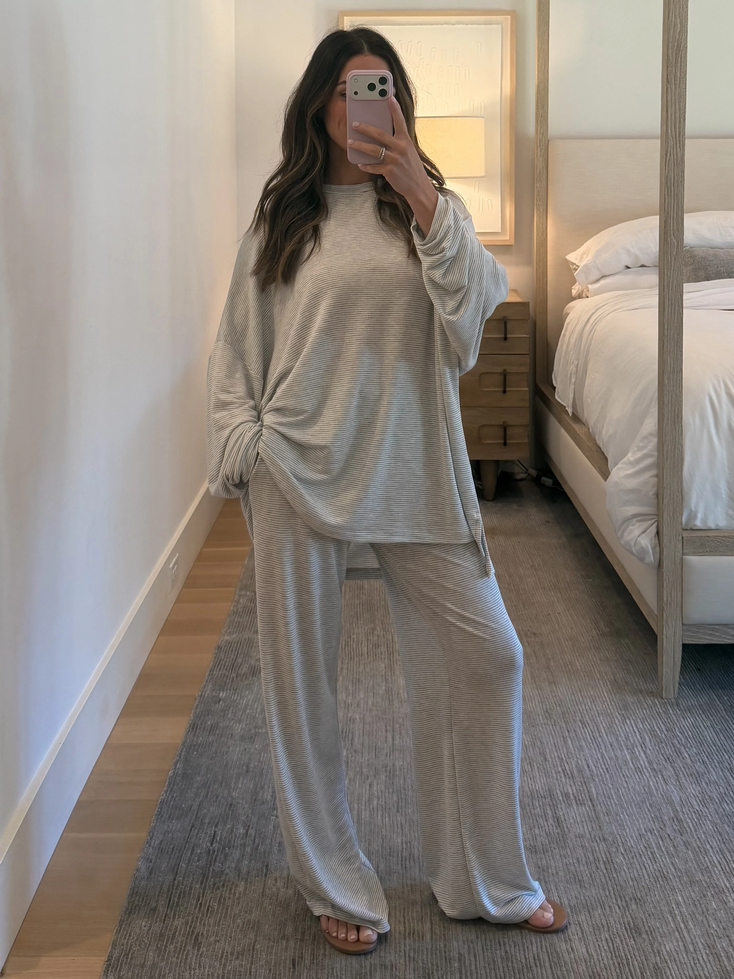 Sunday Soft Stripe Set | Grey | +Plus Available - Image 2