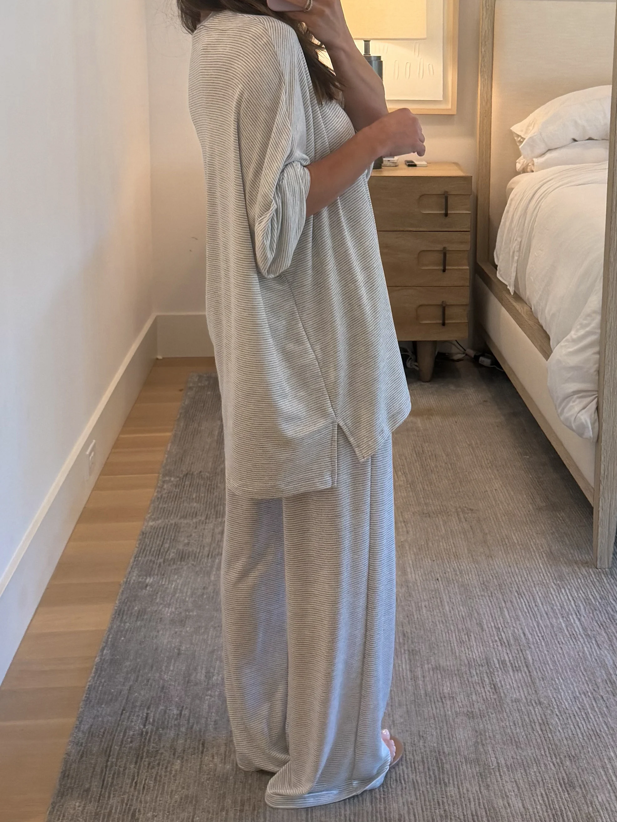 Sunday Soft Stripe Set | Grey | +Plus Available - Image 4