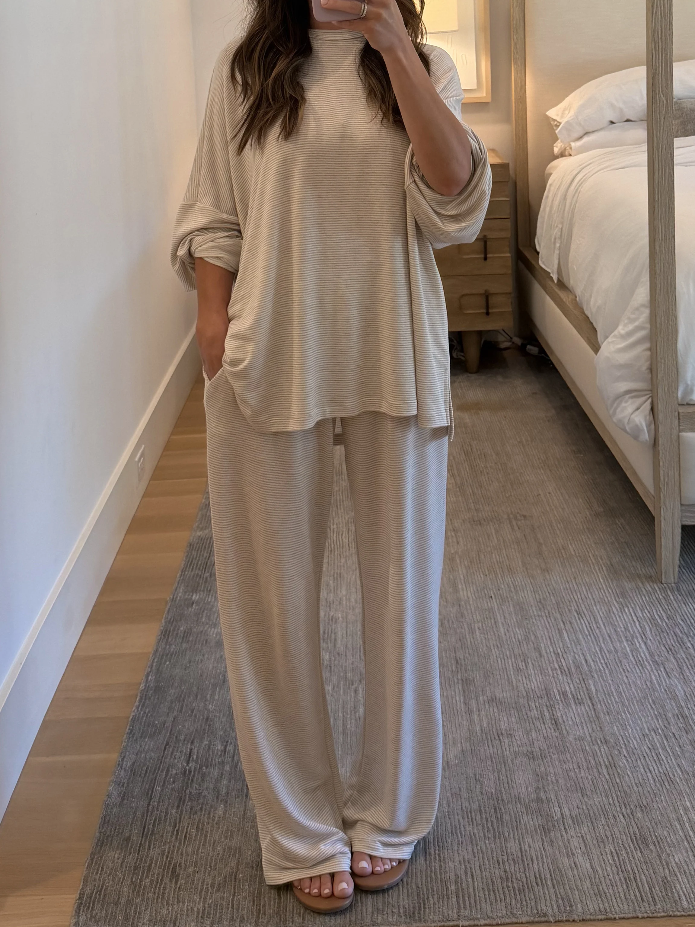 Sunday Soft Stripe Set | Sand | +Plus Available - Image 3