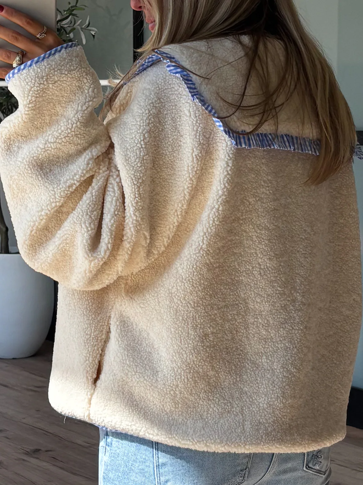 English Countryside Teddy Jacket | Blue - Image 10