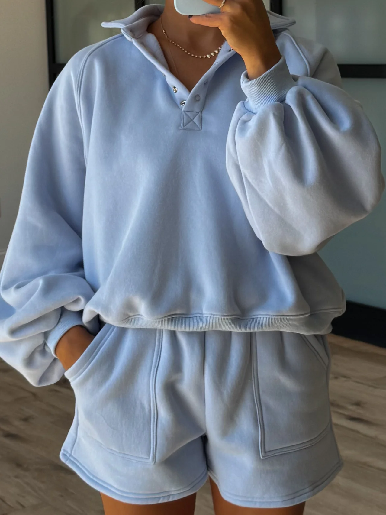 The Vintage Lounge Shorts | Sky Blue - Image 4