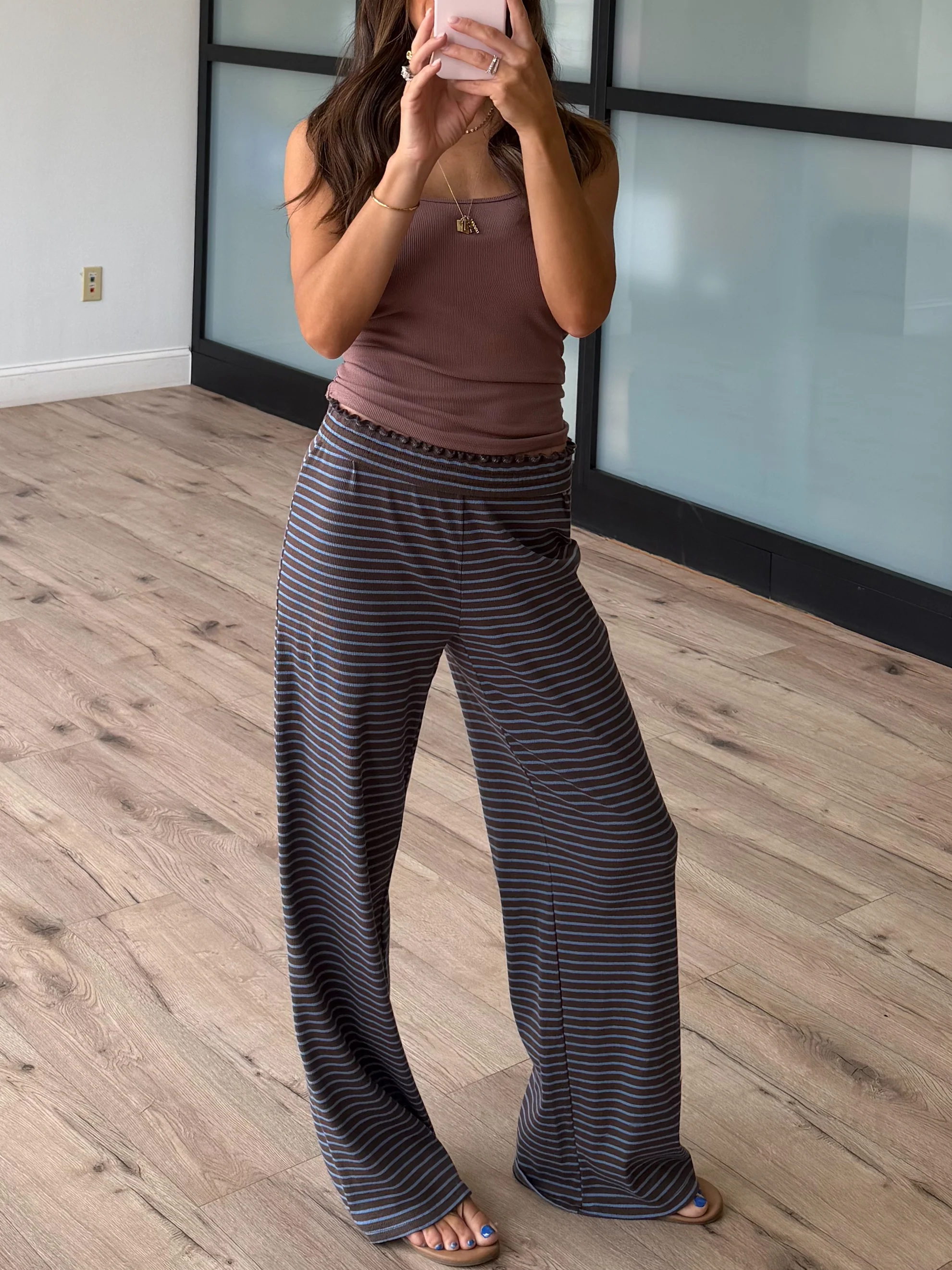 Watermark Ribbed Lounge Pants - Image 2