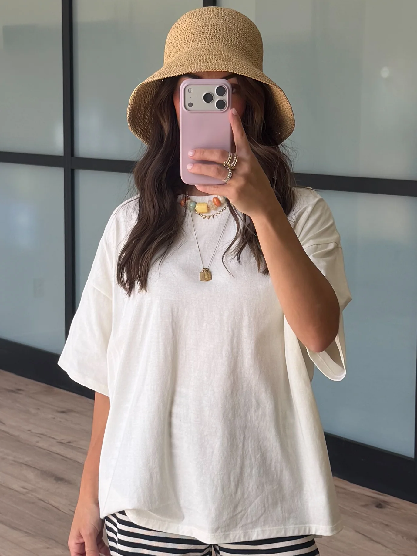 Westport Oversized Tee | Cream | RESTOCK - Image 12