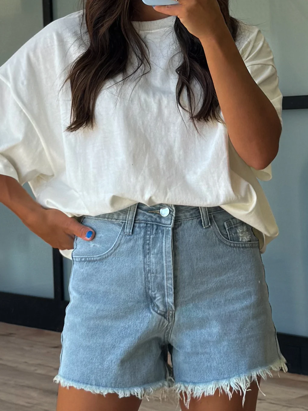 Westport Oversized Tee | Cream | RESTOCK - Image 6