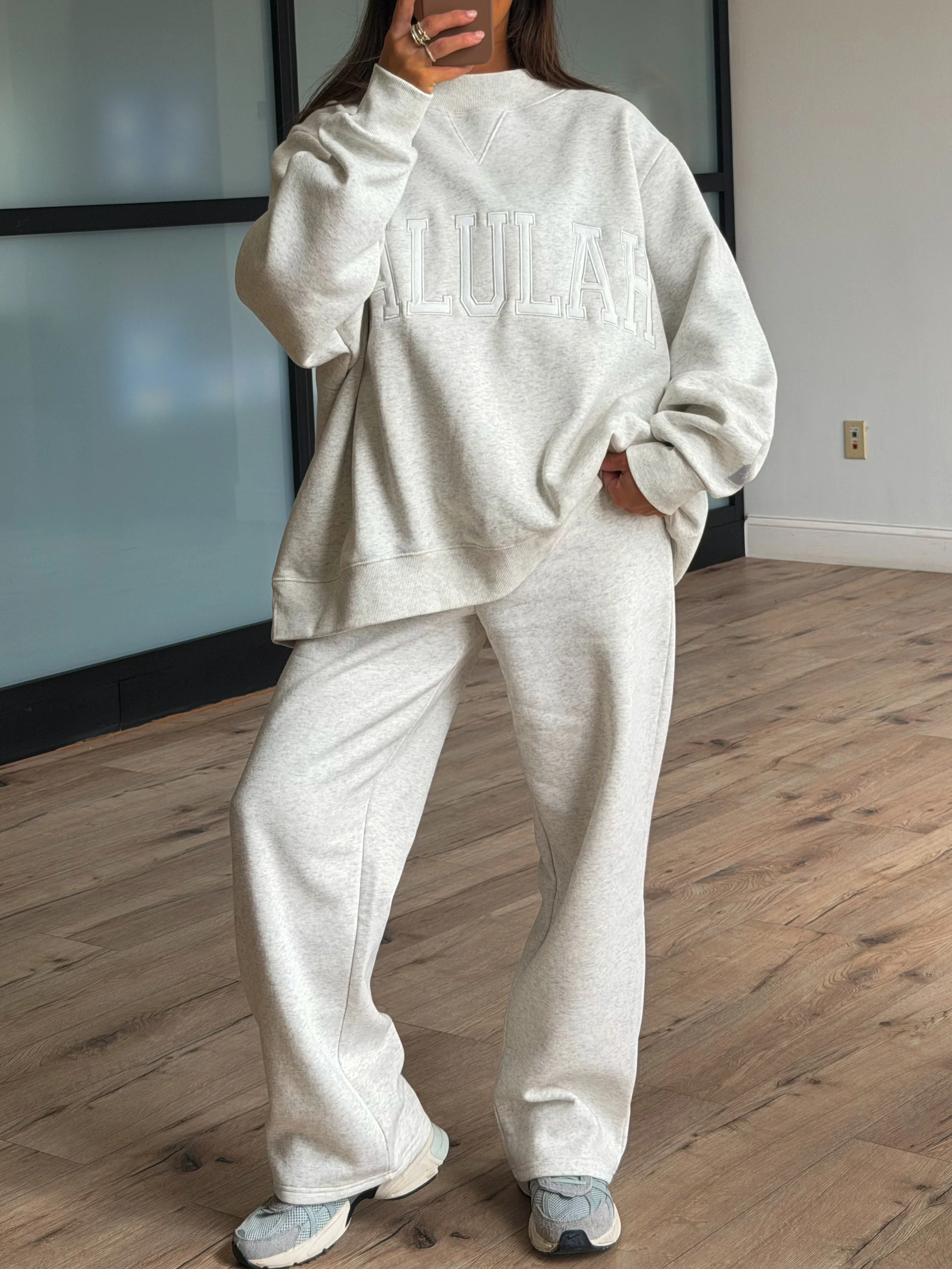 Wide-Leg Sweatpants | Grey | +Plus Available - Image 6