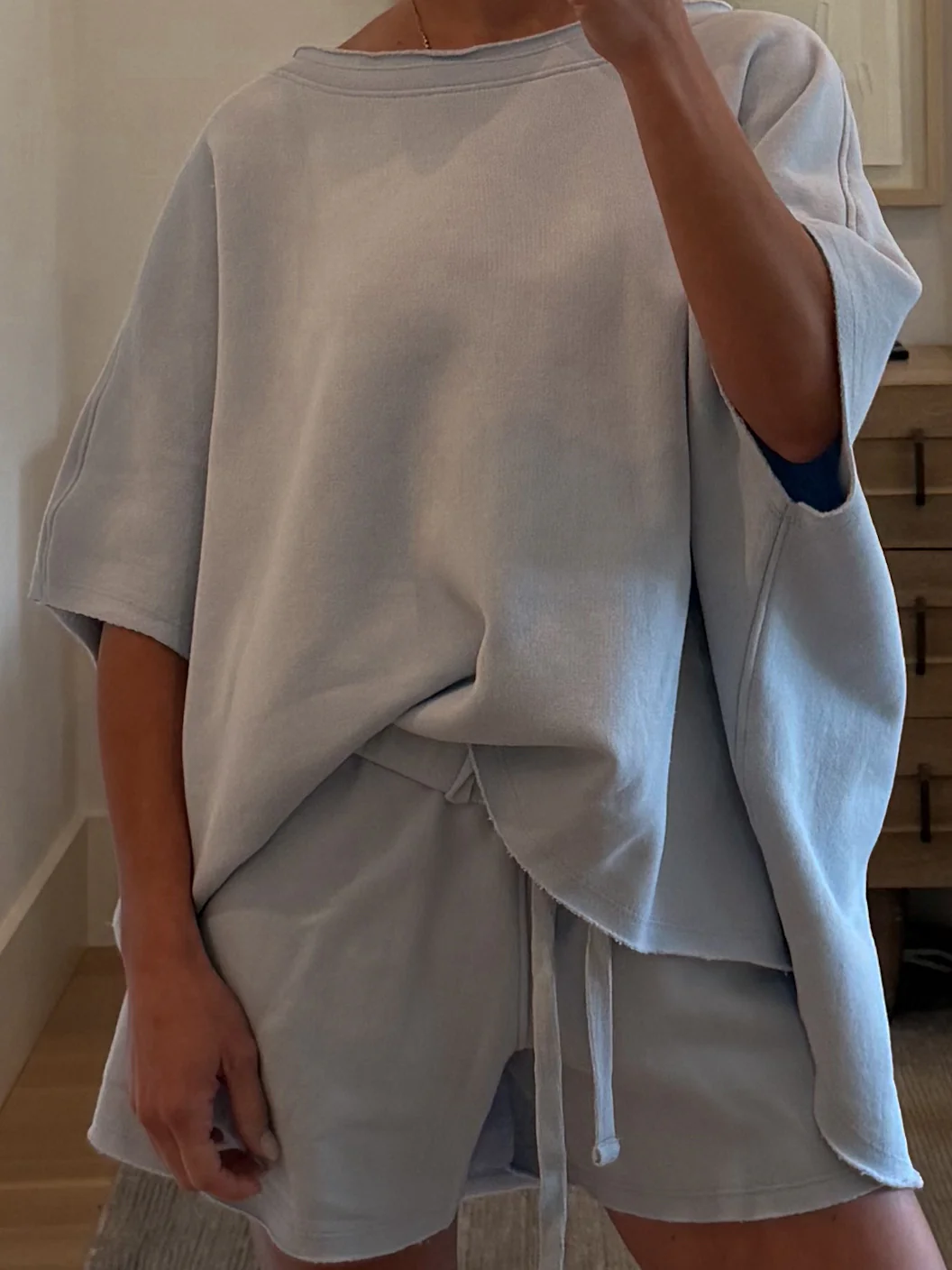 Worn Well Oversized Top | Powder Blue - Image 2
