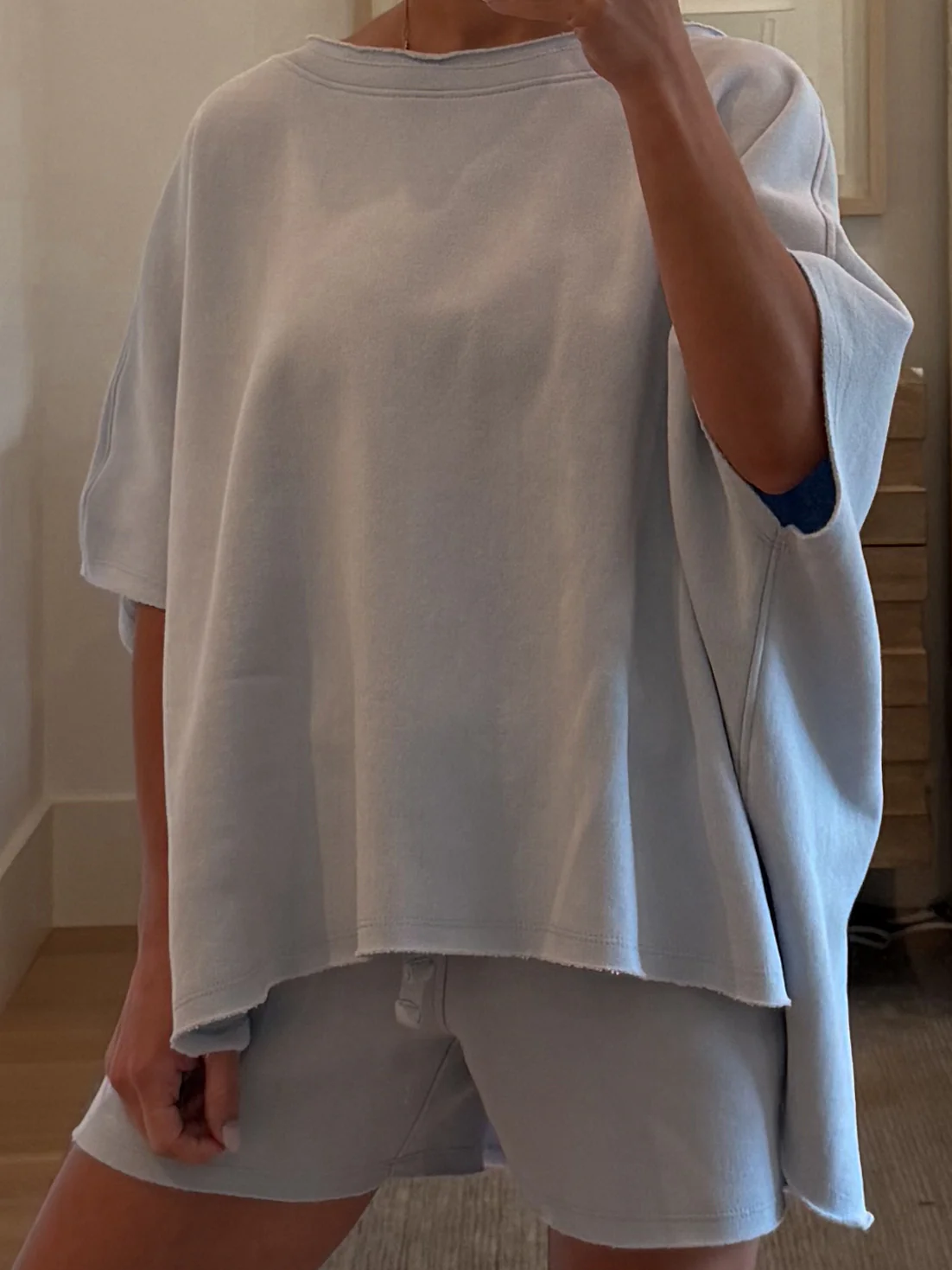 Worn Well Oversized Top | Powder Blue - Image 4