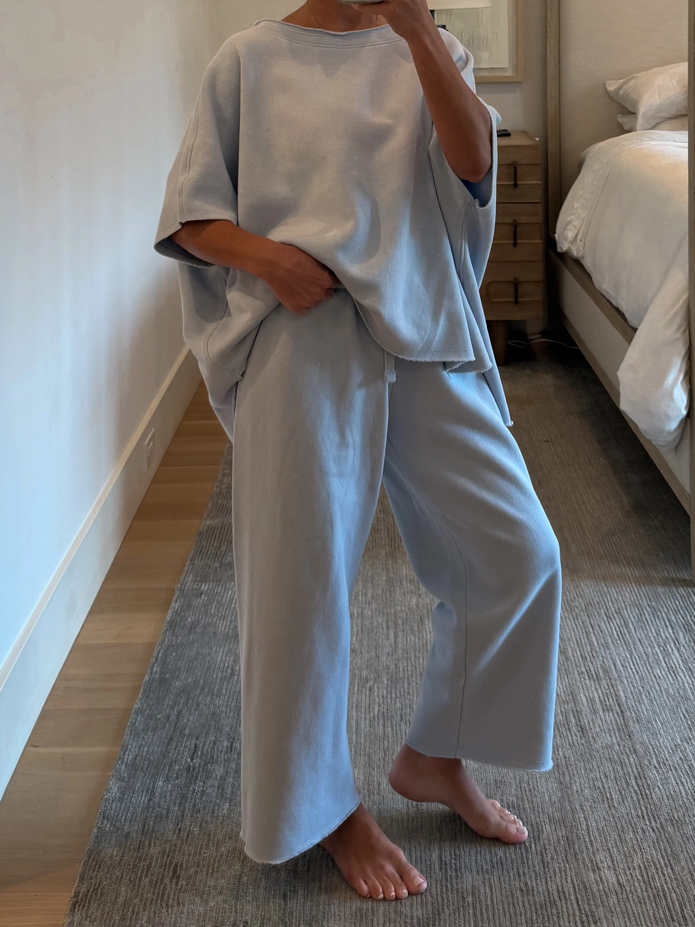 Worn Well Oversized Top | Powder Blue - Image 6