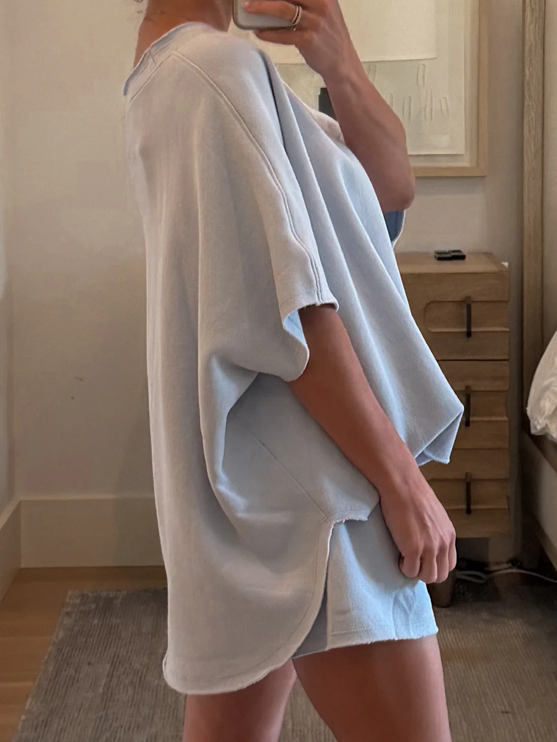 Worn Well Oversized Top | Powder Blue - Image 8