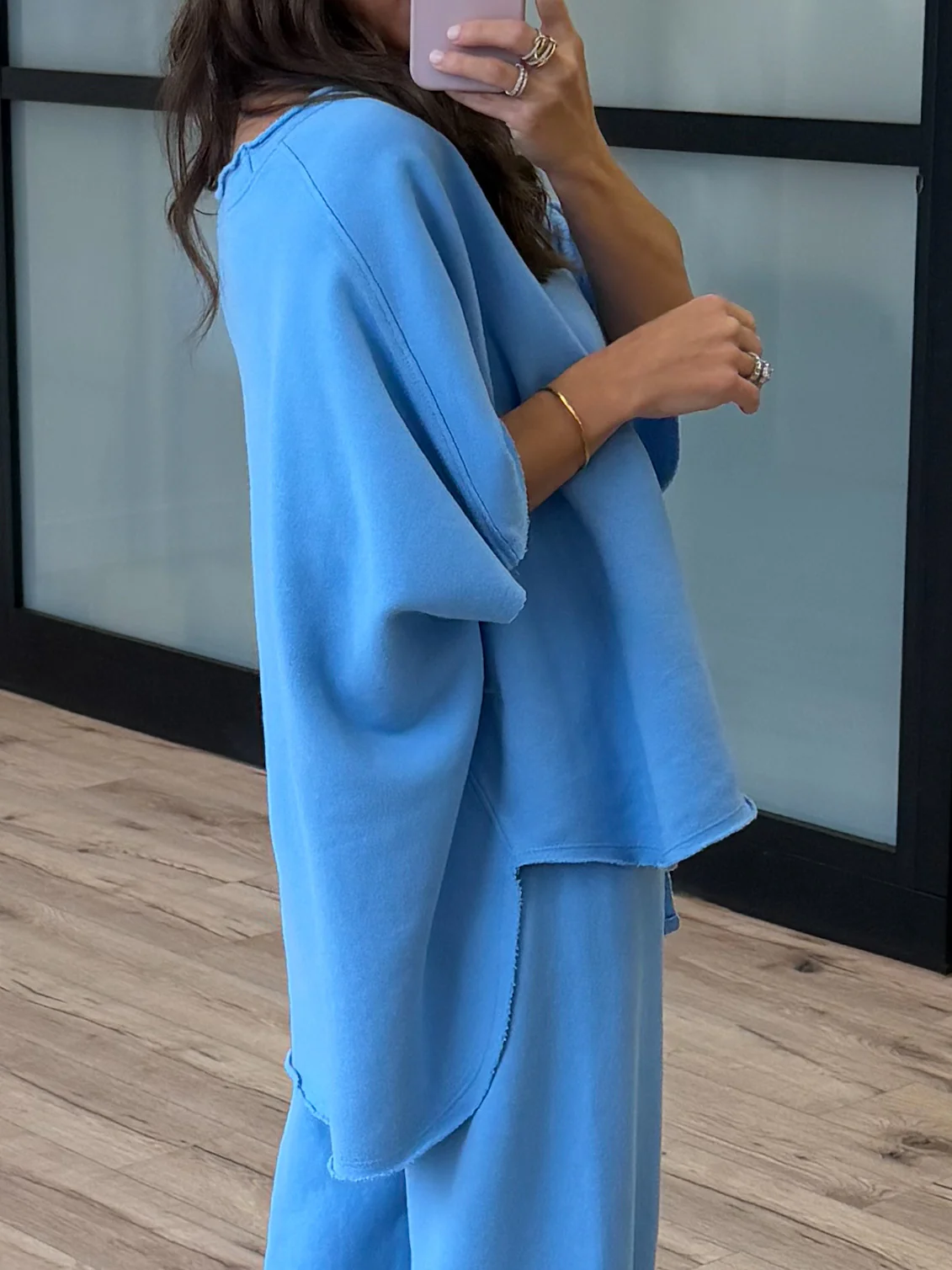 Worn Well Oversized Top | Sky Blue - Image 5
