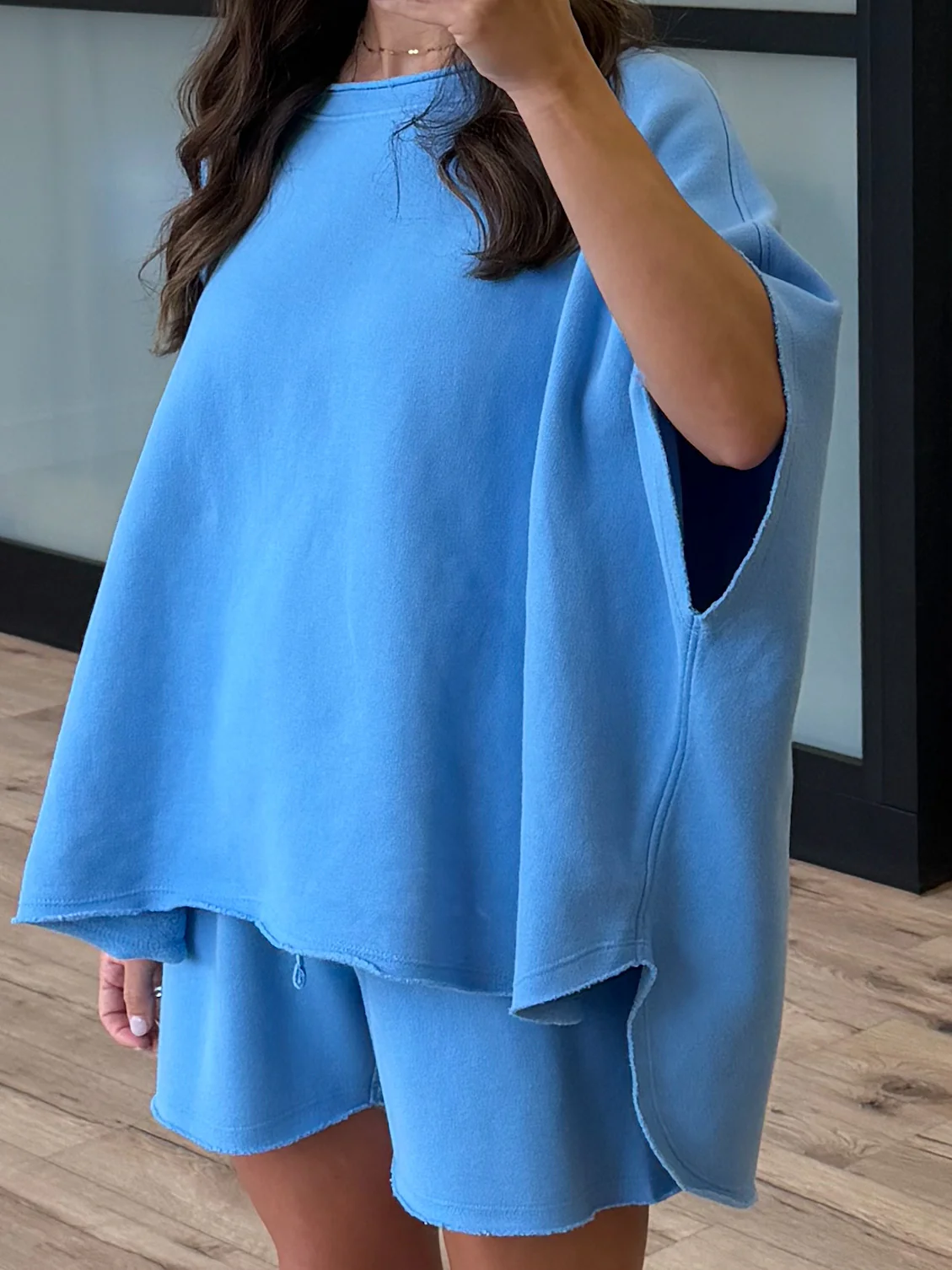 Worn Well Oversized Top | Sky Blue - Image 4