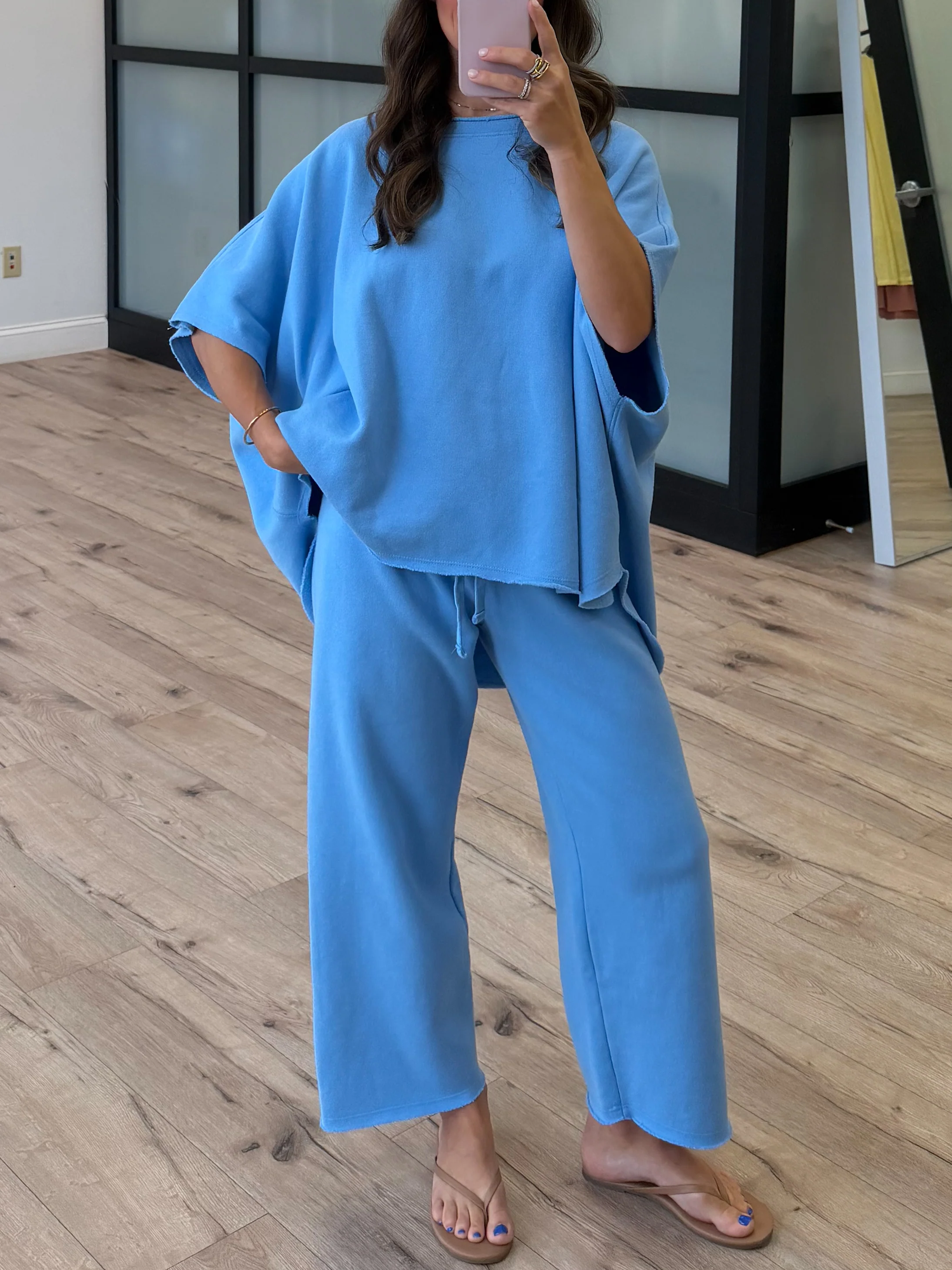 Worn Well Oversized Top | Sky Blue - Image 6
