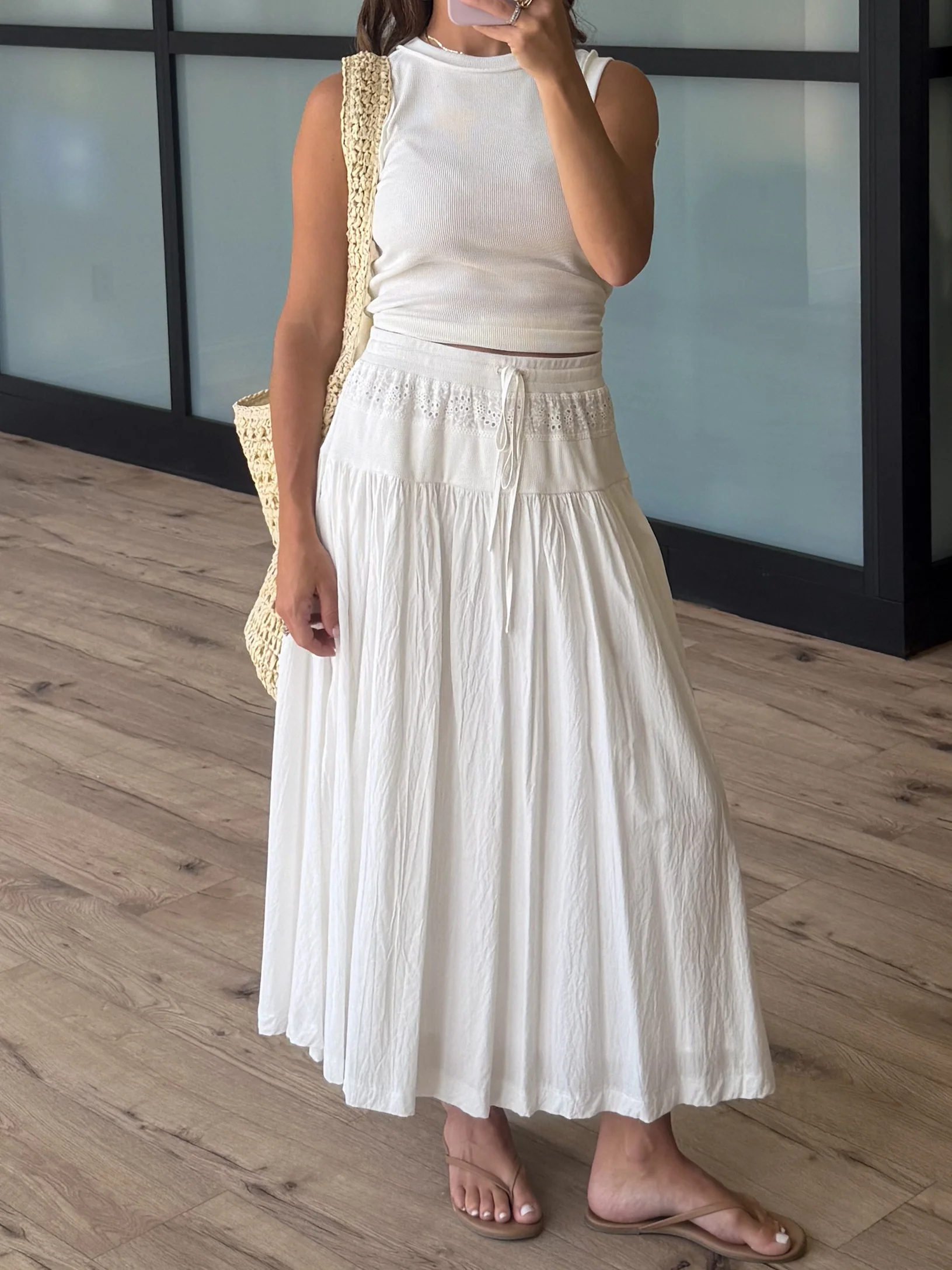 Zaya Eyelet Drawstring Skirt - Image 2