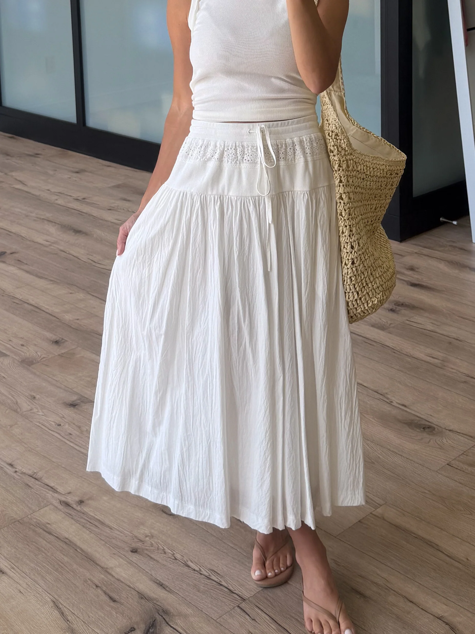 Zaya Eyelet Drawstring Skirt - Image 4